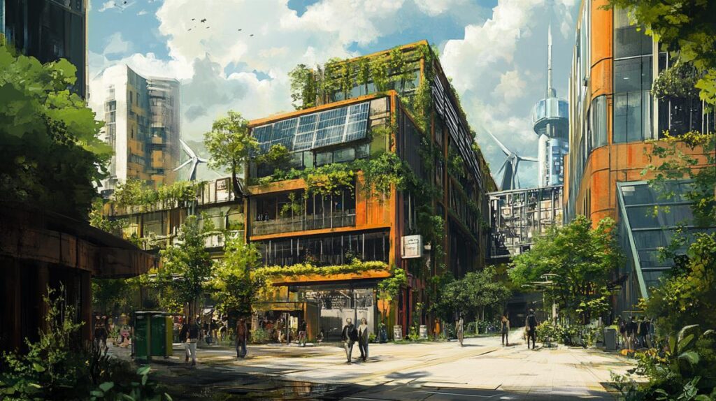 Illustration of Eco Refurbishment Apartment Developments